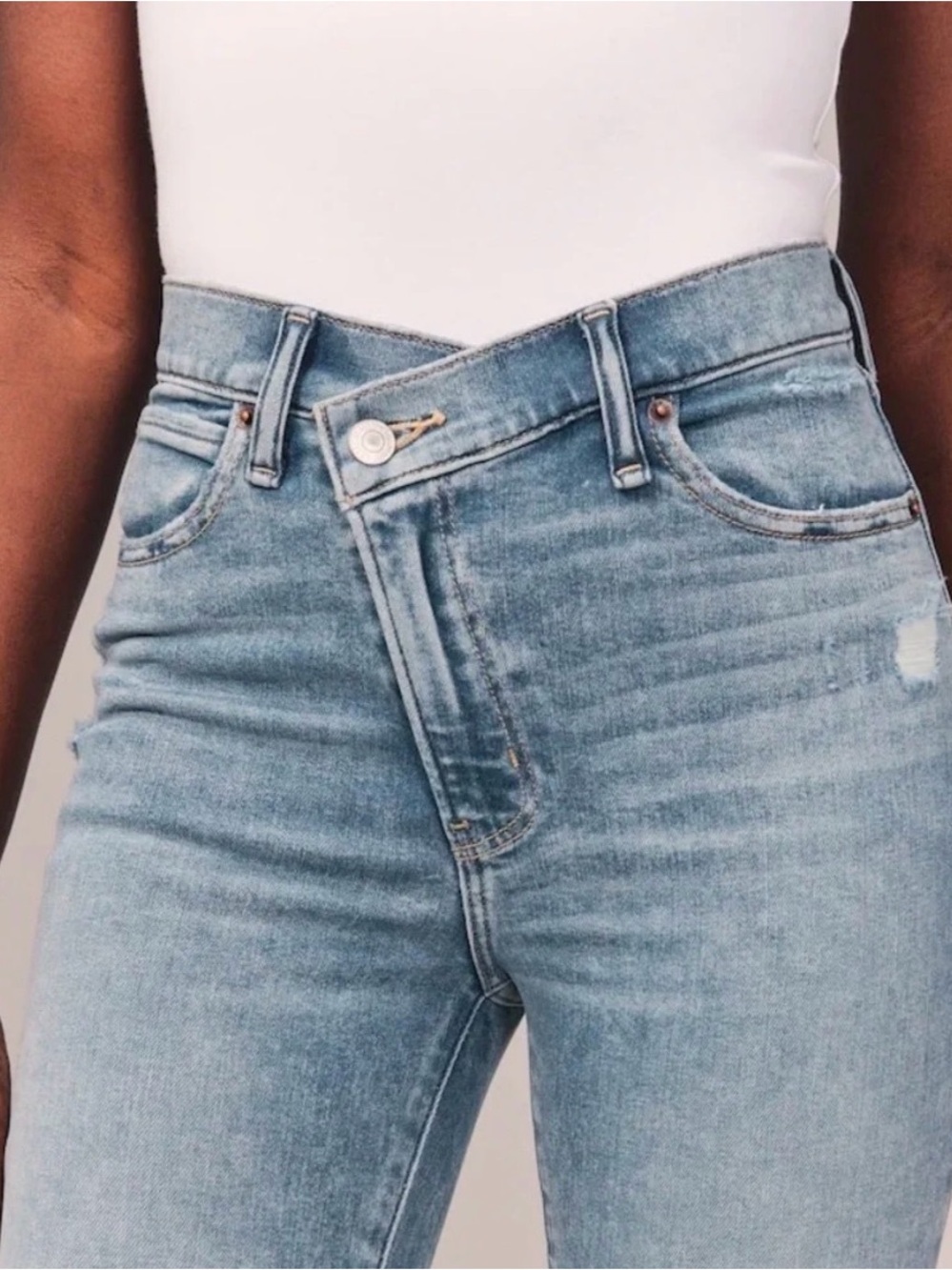 Abercrombie & Fitch high rise super skinny ankle jeans - Curve Love
